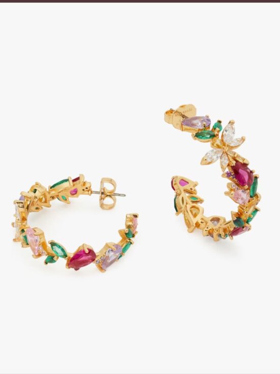 kate spade Jewelry - Kate Spade Greenhouse Floral Hoops - NWT